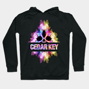 Cedar key Tie Dye Watercolor Gift Souvenir Hoodie